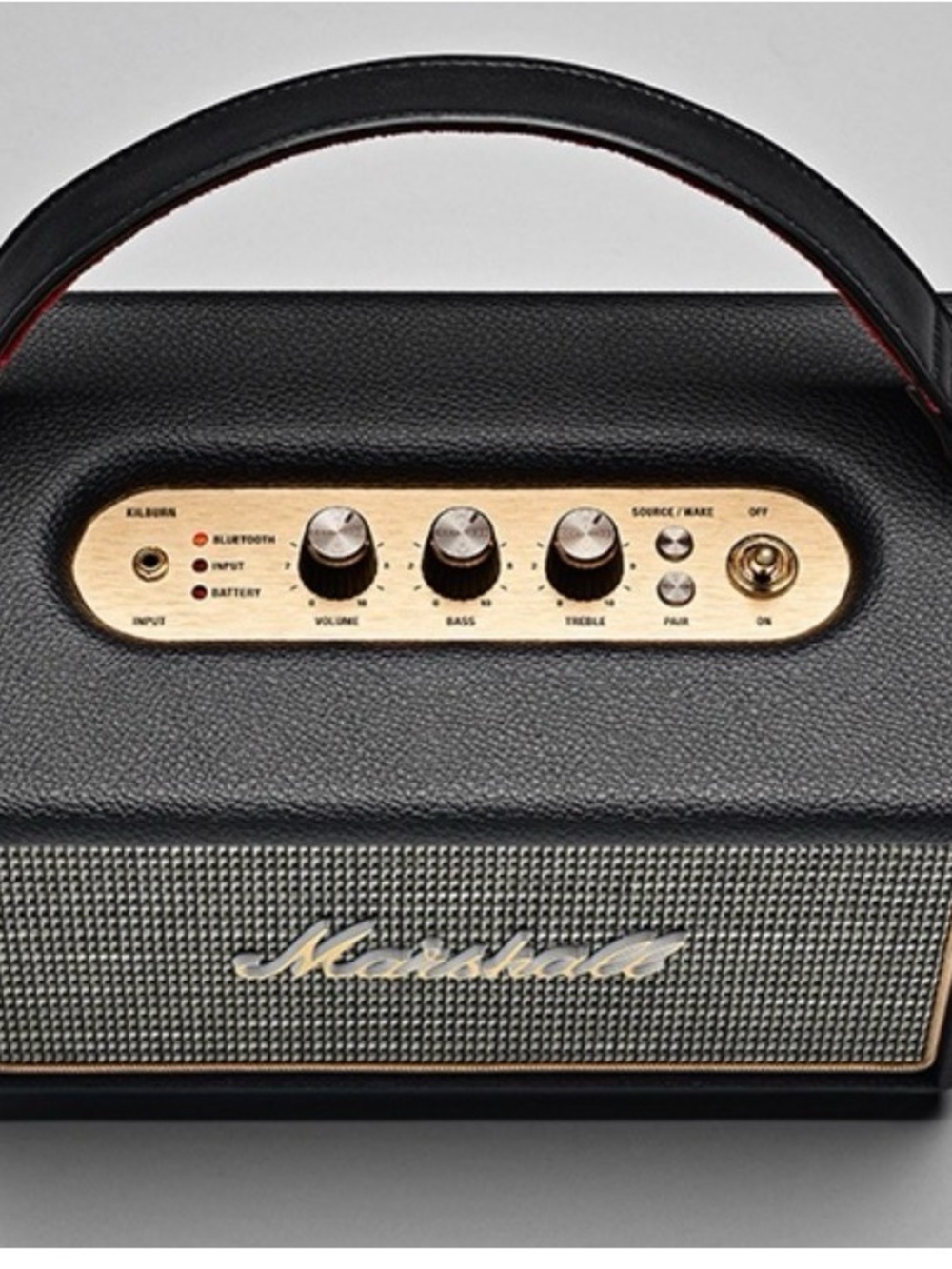 Marshall Kilburn Bluetooth Portable Speaker in Black and Gold